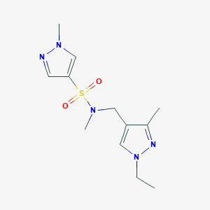 N-[(1-ethyl-3-methyl-1H-pyrazol-4-yl)methyl]-N,1-dimethyl-1H-pyrazole-4-sulfonamide