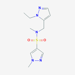 N-[(1-ethyl-1H-pyrazol-5-yl)methyl]-N,1-dimethyl-1H-pyrazole-4-sulfonamide