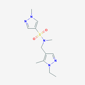 N-[(1-ethyl-5-methyl-1H-pyrazol-4-yl)methyl]-N,1-dimethyl-1H-pyrazole-4-sulfonamide