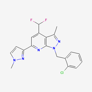 1-(2-chlorobenzyl)-4-(difluoromethyl)-3-methyl-6-(1-methyl-1H-pyrazol-3-yl)-1H-pyrazolo[3,4-b]pyridine