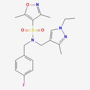 N~4~-[(1-ETHYL-3-METHYL-1H-PYRAZOL-4-YL)METHYL]-N~4~-(4-FLUOROBENZYL)-3,5-DIMETHYL-4-ISOXAZOLESULFONAMIDE