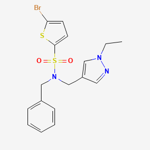 N~2~-BENZYL-5-BROMO-N~2~-[(1-ETHYL-1H-PYRAZOL-4-YL)METHYL]-2-THIOPHENESULFONAMIDE