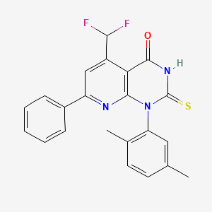 5-(difluoromethyl)-1-(2,5-dimethylphenyl)-2-mercapto-7-phenylpyrido[2,3-d]pyrimidin-4(1H)-one