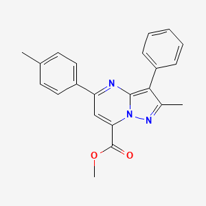 methyl 2-methyl-5-(4-methylphenyl)-3-phenylpyrazolo[1,5-a]pyrimidine-7-carboxylate