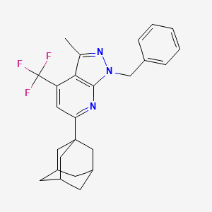 6-(1-adamantyl)-1-benzyl-3-methyl-4-(trifluoromethyl)-1H-pyrazolo[3,4-b]pyridine