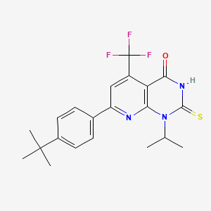 7-[4-(TERT-BUTYL)PHENYL]-1-ISOPROPYL-2-SULFANYL-5-(TRIFLUOROMETHYL)PYRIDO[2,3-D]PYRIMIDIN-4(1H)-ONE