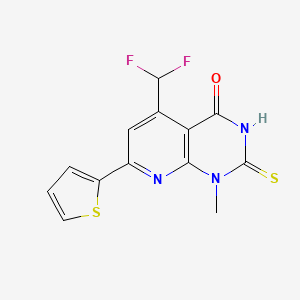 5-(DIFLUOROMETHYL)-1-METHYL-2-SULFANYL-7-(2-THIENYL)PYRIDO[2,3-D]PYRIMIDIN-4(1H)-ONE