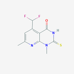 5-(difluoromethyl)-1,7-dimethyl-2-sulfanylpyrido[2,3-d]pyrimidin-4(1H)-one