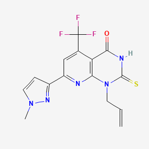 1-ALLYL-7-(1-METHYL-1H-PYRAZOL-3-YL)-2-SULFANYL-5-(TRIFLUOROMETHYL)PYRIDO[2,3-D]PYRIMIDIN-4(1H)-ONE