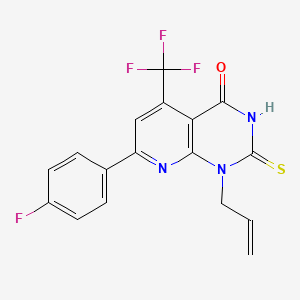 1-allyl-7-(4-fluorophenyl)-2-mercapto-5-(trifluoromethyl)pyrido[2,3-d]pyrimidin-4(1H)-one