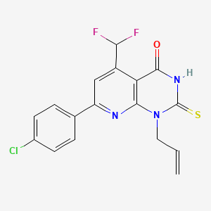 1-allyl-7-(4-chlorophenyl)-5-(difluoromethyl)-2-mercaptopyrido[2,3-d]pyrimidin-4(1H)-one