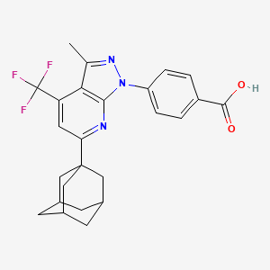 4-[6-(1-adamantyl)-3-methyl-4-(trifluoromethyl)-1H-pyrazolo[3,4-b]pyridin-1-yl]benzoic acid