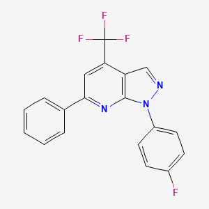 1-(4-fluorophenyl)-6-phenyl-4-(trifluoromethyl)-1H-pyrazolo[3,4-b]pyridine