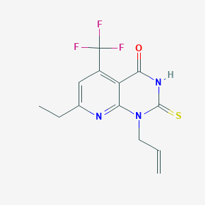 1-allyl-7-ethyl-2-mercapto-5-(trifluoromethyl)pyrido[2,3-d]pyrimidin-4(1H)-one