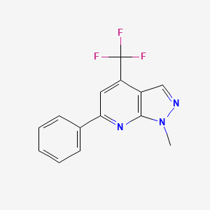 1-methyl-6-phenyl-4-(trifluoromethyl)-1H-pyrazolo[3,4-b]pyridine