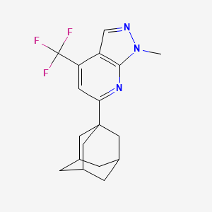 6-(1-adamantyl)-1-methyl-4-(trifluoromethyl)-1H-pyrazolo[3,4-b]pyridine