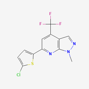 6-(5-chloro-2-thienyl)-1-methyl-4-(trifluoromethyl)-1H-pyrazolo[3,4-b]pyridine