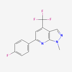 6-(4-fluorophenyl)-1-methyl-4-(trifluoromethyl)-1H-pyrazolo[3,4-b]pyridine