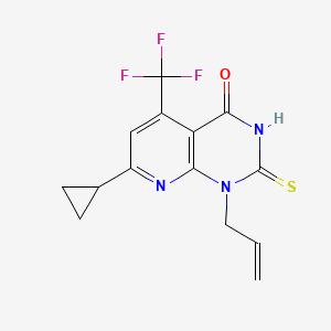 1-allyl-7-cyclopropyl-2-mercapto-5-(trifluoromethyl)pyrido[2,3-d]pyrimidin-4(1H)-one