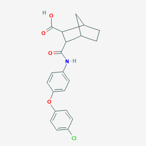 molecular formula C21H20ClNO4 B435230 3-{[4-(4-Chlorophenoxy)phenyl]carbamoyl}bicyclo[2.2.1]heptane-2-carboxylic acid CAS No. 354577-23-4