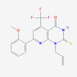 1-allyl-2-mercapto-7-(2-methoxyphenyl)-5-(trifluoromethyl)pyrido[2,3-d]pyrimidin-4(1H)-one