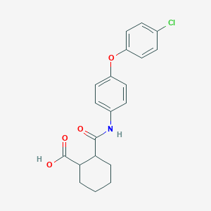 molecular formula C20H20ClNO4 B435233 2-{[4-(4-Chlorophenoxy)phenyl]carbamoyl}cyclohexanecarboxylic acid CAS No. 329195-75-7