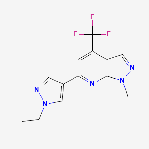 6-(1-ethyl-1H-pyrazol-4-yl)-1-methyl-4-(trifluoromethyl)-1H-pyrazolo[3,4-b]pyridine