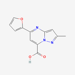 5-(2-furyl)-2-methylpyrazolo[1,5-a]pyrimidine-7-carboxylic acid