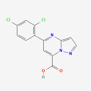 5-(2,4-dichlorophenyl)pyrazolo[1,5-a]pyrimidine-7-carboxylic acid