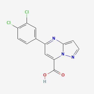 5-(3,4-dichlorophenyl)pyrazolo[1,5-a]pyrimidine-7-carboxylic acid