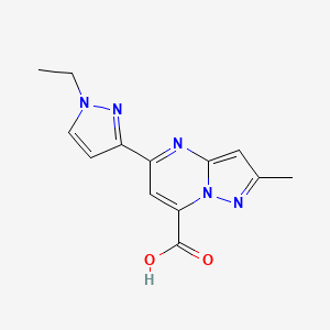 5-(1-ethyl-1H-pyrazol-3-yl)-2-methylpyrazolo[1,5-a]pyrimidine-7-carboxylic acid