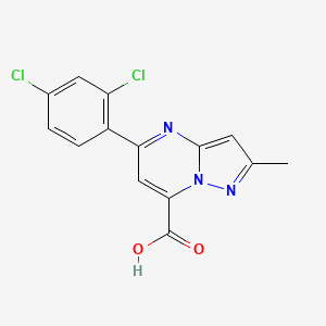 5-(2,4-dichlorophenyl)-2-methylpyrazolo[1,5-a]pyrimidine-7-carboxylic acid