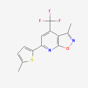 3-methyl-6-(5-methyl-2-thienyl)-4-(trifluoromethyl)isoxazolo[5,4-b]pyridine