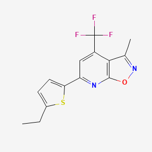 6-(5-ethyl-2-thienyl)-3-methyl-4-(trifluoromethyl)isoxazolo[5,4-b]pyridine