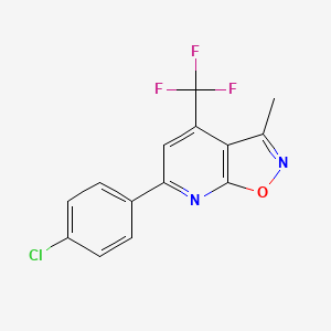 6-(4-chlorophenyl)-3-methyl-4-(trifluoromethyl)isoxazolo[5,4-b]pyridine