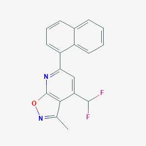 4-(difluoromethyl)-3-methyl-6-(1-naphthyl)isoxazolo[5,4-b]pyridine