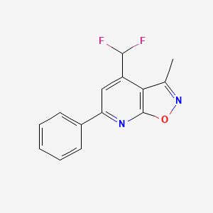 4-(difluoromethyl)-3-methyl-6-phenylisoxazolo[5,4-b]pyridine