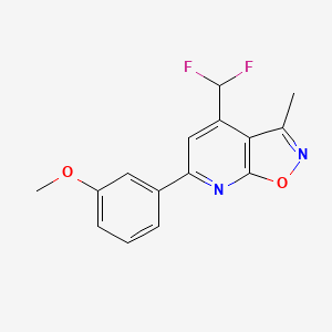 3-[4-(DIFLUOROMETHYL)-3-METHYLISOXAZOLO[5,4-B]PYRIDIN-6-YL]PHENYL METHYL ETHER