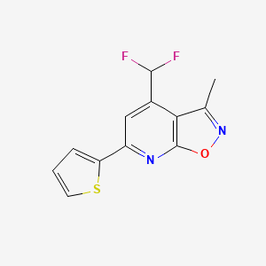 4-(difluoromethyl)-3-methyl-6-(2-thienyl)isoxazolo[5,4-b]pyridine