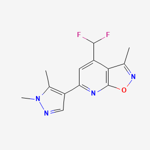 4-(difluoromethyl)-6-(1,5-dimethyl-1H-pyrazol-4-yl)-3-methylisoxazolo[5,4-b]pyridine