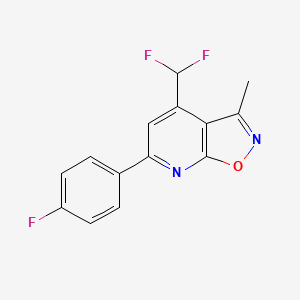 4-(difluoromethyl)-6-(4-fluorophenyl)-3-methylisoxazolo[5,4-b]pyridine