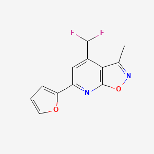 4-(difluoromethyl)-6-(2-furyl)-3-methylisoxazolo[5,4-b]pyridine