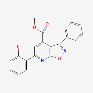 methyl 6-(2-fluorophenyl)-3-phenylisoxazolo[5,4-b]pyridine-4-carboxylate