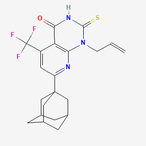 7-(1-ADAMANTYL)-1-ALLYL-2-SULFANYL-5-(TRIFLUOROMETHYL)PYRIDO[2,3-D]PYRIMIDIN-4(1H)-ONE