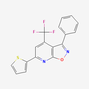 3-phenyl-6-(2-thienyl)-4-(trifluoromethyl)isoxazolo[5,4-b]pyridine