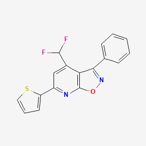 4-(difluoromethyl)-3-phenyl-6-(2-thienyl)isoxazolo[5,4-b]pyridine