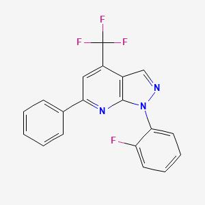 1-(2-fluorophenyl)-6-phenyl-4-(trifluoromethyl)-1H-pyrazolo[3,4-b]pyridine