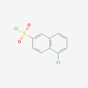 molecular formula C10H6Cl2O2S B043531 5-氯萘-2-磺酰氯 CAS No. 89108-45-2