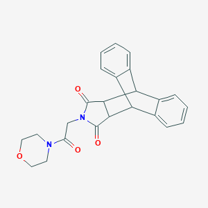 molecular formula C24H22N2O4 B435312 17-[2-(4-Morpholinyl)-2-oxoethyl]-17-azapentacyclo[6.6.5.0~2,7~.0~9,14~.0~15,19~]nonadeca-2,4,6,9,11,13-hexaene-16,18-dione CAS No. 445225-25-2