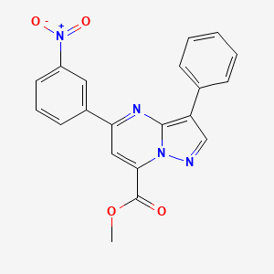 methyl 5-(3-nitrophenyl)-3-phenylpyrazolo[1,5-a]pyrimidine-7-carboxylate